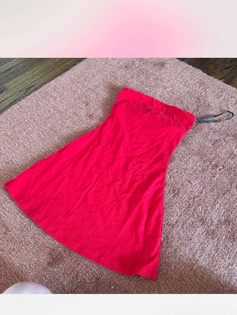 Princess Polly Strapless Bright Red A-Line Dress